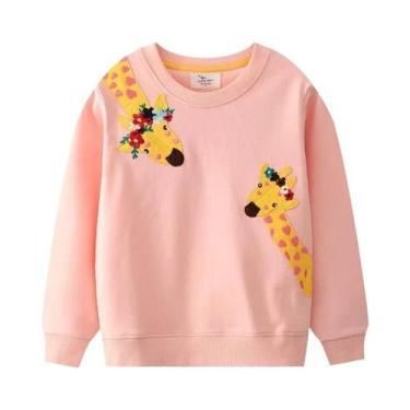 Imagem de Camisetas De Manga Longa Com Estampa De Unicórnio Para Meninas, Roupas