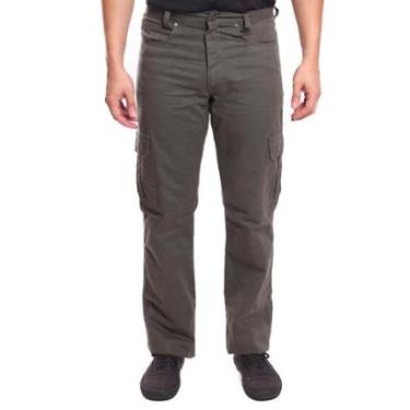 Imagem de Calça de Sarja R7Jeans Masculina Modelo Cargo 100% Algodão-Masculino