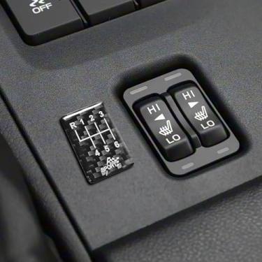 Imagem de BETTERHUMZ Compatível com Toyota GR86 para Subaru BRZ 2013-2025 Fibra de Carbono Carro Botão de Exibição de Mudança de Engrenagem Adesivo Guarnição Acessórios Interiores de Proteção (Estilo C, Preto)