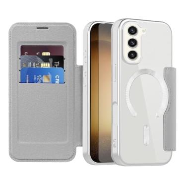 Imagem de Asuwish Capa de telefone para Samsung Galaxy S23 Plus S23+ 5G capa carteira com protetor de tela de vidro temperado suporte para cartão RFID acessórios para celular S23plus 23S + S 23 23+ SM-S916U