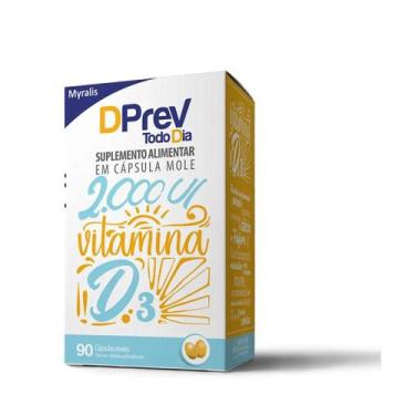 Imagem de Vitamina D Colecalciferol DPrev Todo Dia 2000UI C/90 caps.