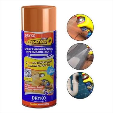 Imagem de Spray Vedatudo Impermeabilizante 400ml Terracota Dryko