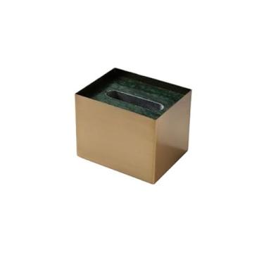 Imagem de x3anggyt5 Capa de caixa de lenços de papel mármore de aço inoxidável caixa de papel para sala de estar leve luxo luxo mesa de centro caixa gaveta caixa de armazenamento de guardanapo doméstico suporte