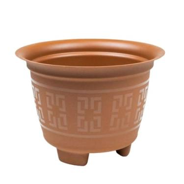 Imagem de 10 Vasos Redondo Reforçado 2 Litros Para Plantas e Flores(TERRACOTA)