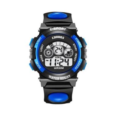 Imagem de Relógio Eletrônico Multifuncional À Prova d'Água Com Mostrador Luminos