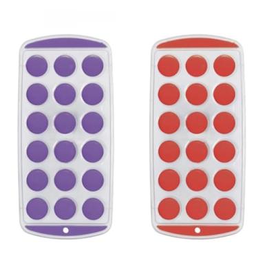 Imagem de Forma de Gelo 18 Cubos Roxo Prático e Resistente