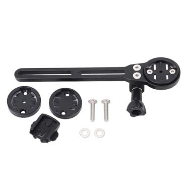 Imagem de Suporte para computador de bicicleta 165 mm em liga de alumínio para guiador frontal Suporte para computador de ciclismo com adaptador de câmera para entusiastas de ciclismo de