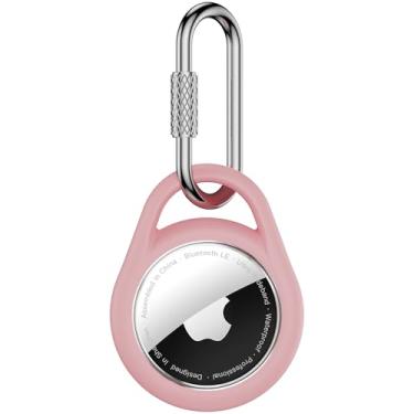 Imagem de Suporte à prova d'água para chaveiro AirTag, (mosquetão profissional) 1 pacote para Apple Air Tag, capa durável para AirTags, TPU para chaveiro AirTag, para crianças, animais de estimação, chaves