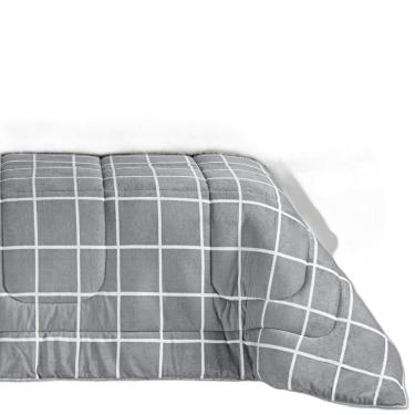 Imagem de Cobertor Solteiro Infantil Grosso Xadrez Dupla Face