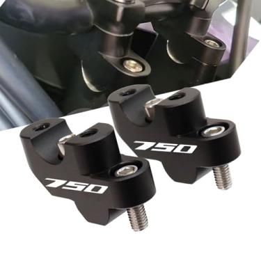 Imagem de Elevadores de guidão de motocicleta para R1250GS e R1250GS Advtenture 2016-2025, R1200GS 2013-2018, R1200GS ADV 2014-2018 20 mm Altura até 15 mm Back Move CNC Adaptador de braçadeira de montagem BK
