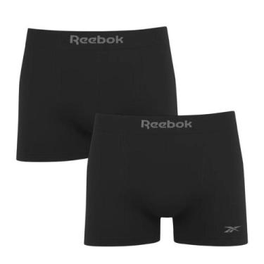 Imagem de Kit 2 Cuecas Boxer Reebok Sem Costura Masculina - Preto M, Preto, M