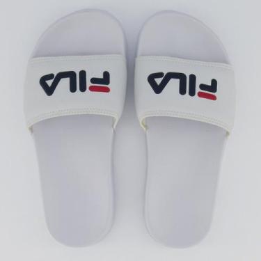 Imagem de Chinelo Fila Drifter Basic Feminino Branco, 40