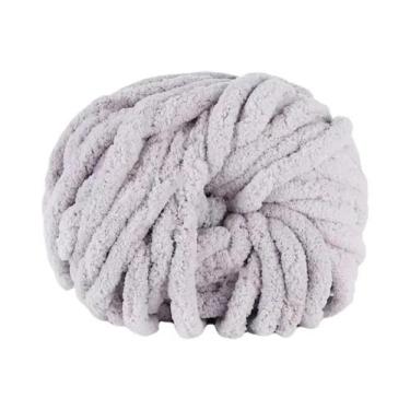 Imagem de Fio De Chenille Macio E Colorido 250g Para Tricô Grosso, Ninhos Para P