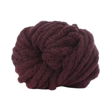 Imagem de Fio De Chenille Macio E Colorido 250g Para Tricô Grosso, Ninhos Para P