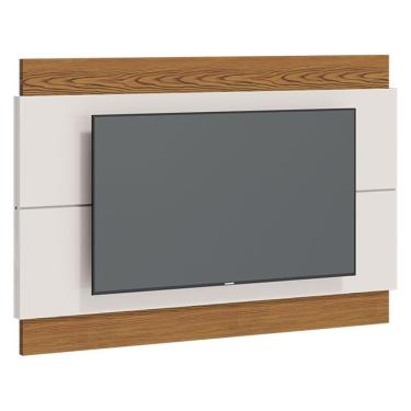 Imagem de Painel Decorativo Sala de Estar 146cm Julien Off White/Freijó - Gran Belo