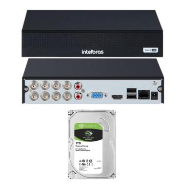 Imagem de Gravador Intelbras Dvr MHDX 1008-C C/HD 1TB