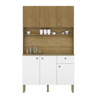 Imagem de Kit De Cozinha 6 Portas Barcelona Supremo Ripado