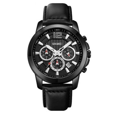 Imagem de Relógios De Quartzo Cronômetro Skmei Casual Resistênte à água Preto
