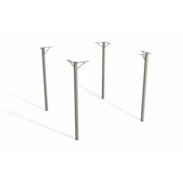 Imagem de Base Mesa De Jantar Elba M057 S/ Tampo Níquel - Kappesberg