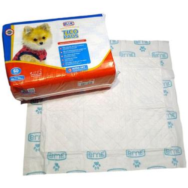 Imagem de Tapete Higiênico Tico Pads 50 Unidades 60x55cm Ultra-Dry - BLUE