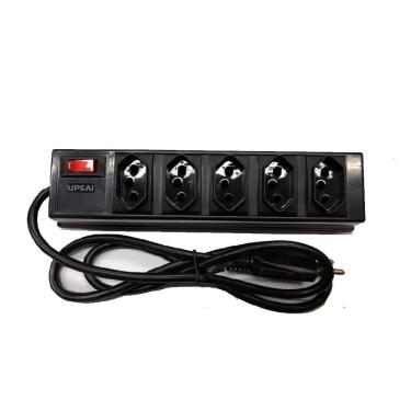 Imagem de Filtro de Linha 5 tomadas do novo padrão NBR14136 - Upsai