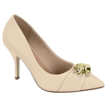 Imagem de Scarpin Feminino Salto Alto Creme Beira Rio 4122.1494, 37