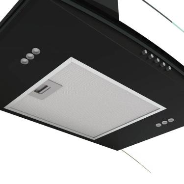 Imagem de Coifa Nardelli De Parede Clean Vidro Curvo 60cm Preto 220V