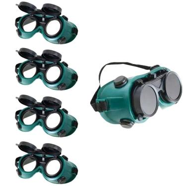 Imagem de Oculos De Solda Protecao Kit 4 Uni EPI Máscara Articulavel Dupla Lente Para Soldador Com Filtro Equipamento Profissional