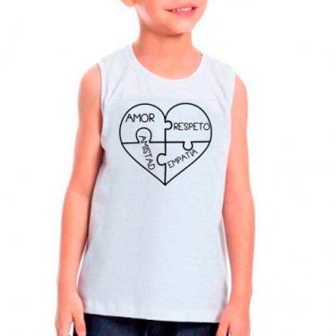 Imagem de Camiseta AUTISTA AUTISMO Moda Infantil Roupa Criança 01 - DESIGN CAMIS