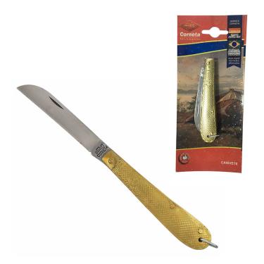 Imagem de Canivete Recartilhado Latao 7 Corneta