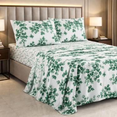 Imagem de Jogo De Cama Lauryn King 100%Algodao 400 Fios Super Macio - De Luca En