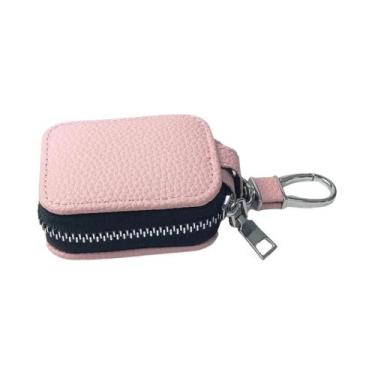 Imagem de Bolsa De Couro Com Zíper Para AirPods Pro3, AirPods 4, Pro, Pro2, 26x2