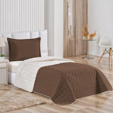 Imagem de Cobre leito soft matelado solteiro 2 peças - mayra enxovais, TABACO