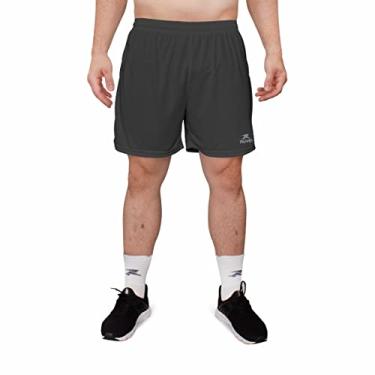 Imagem de Short Esportivo Basic Muvin – Masculino – Calção Esportivo – Bermuda Futebol - Tecnologia Dry – Voleibol – Handebol – Futevôlei – Beach Tennis – Confortável – Leve – Treino – Atividade Física (G, Chumbo)