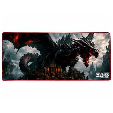 Imagem de Mouse Pad Gamer K-MEX Dragon Dynasty, FX-X7935303, Grande, 80cm x 35cm, Base Emborrachada, Bordas Costuradas - FXX79353031CK3X