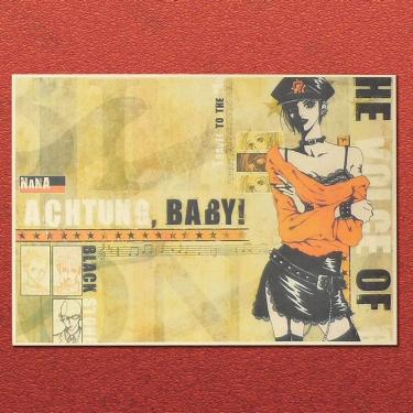 Imagem de Pôster NANA Vintage Kraft Anime Painting 42x30cm