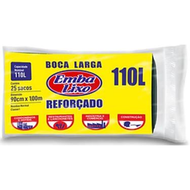 Imagem de Saco Lixo Embalixo Reforçado 110L Em Rolo Para Condomínios, Restaurant