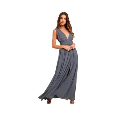 Imagem de Vestido Maxi Vermelho Sem Costas Para Mulheres, Vestido Longo De Malha