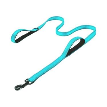 Imagem de Coleira Dupla Reforçada Para Cães Com Alça Dupla Para Viagens Ao Ar Li