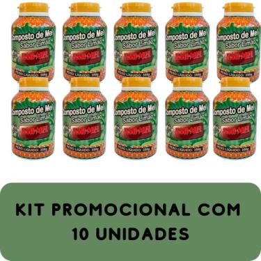 Imagem de Composto Antigripal Farmel Mel e Limão 350g Kit Promocional 10 Unidade