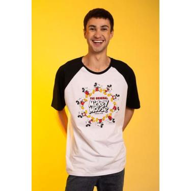 Imagem de Camiseta Disney Mickey Mouse The Original, P, Branco, Unissex