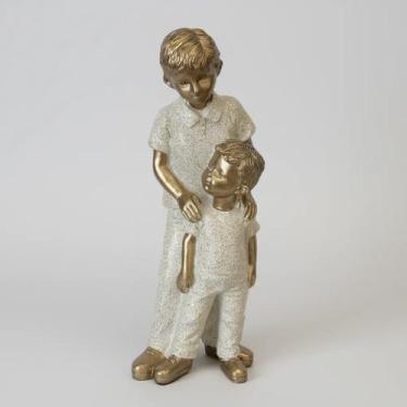 Imagem de Escultura Família Dois Irmãos Em Resina - Espressione