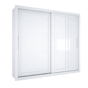 Imagem de Guarda Roupas Casal Ripado 2 Portas de Correr 4 Gavetas Vitta