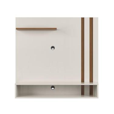 Imagem de Painel para Tv Smart 32 Polegadas Slim com Nicho Freijo Off White Loja