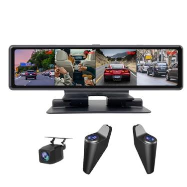 Imagem de Câmera de painel de console central de 4 canais, monitoramento panorâmico de 360°, fron...