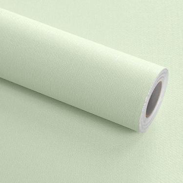 Imagem de Papel de Parede Lavavel Modelo Linho Verde Claro Texturizado Adesivo 5