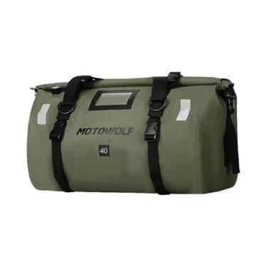 Imagem de Bolsa Traseira Impermeável Para Motocicleta 20L-100L, Mochila De Viage