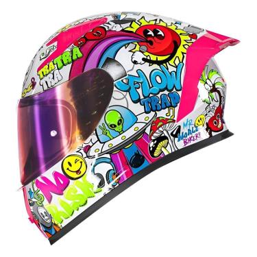 Imagem de Capacete Norisk Flow Trap Branco Brilho-Unissex