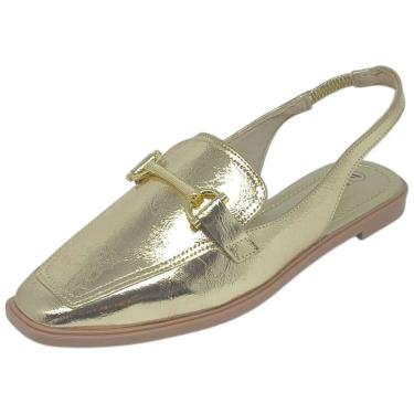 Imagem de Sapatilha Feminina Metalizada Slingback Moderna Bebecê