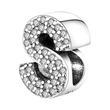 Imagem de Pingentes De Letras Em Prata Esterlina 925 Para Mulheres, 26 Letras De